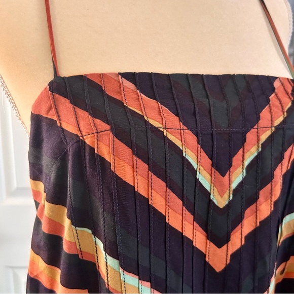 Anthropologie Runi Chevron Midi Dress Size Small - Picture 6 of 16